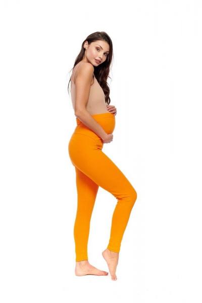 leginsy ciążowe pomarańczowe